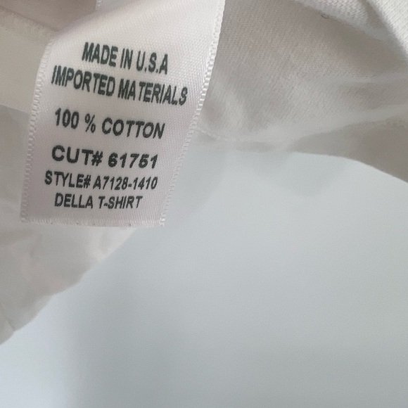 Agolde Della Asymmetric T-Shirt In White - Picture 6 of 8